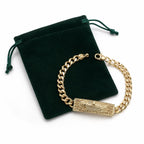 St. Jude Bracelet for Men & Women – Gold-Tone Cuban Link Religious Bracelet with Saint Jude Medal, Unisex Christian Catholic Jewelry
