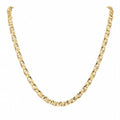18-Inch Gold-Plate Stainless Steel Chain Necklace for Men & Women, Elegant Everyday Jewelry