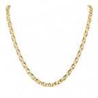 18-Inch Gold-Plate Stainless Steel Chain Necklace for Men & Women, Elegant Everyday Jewelry